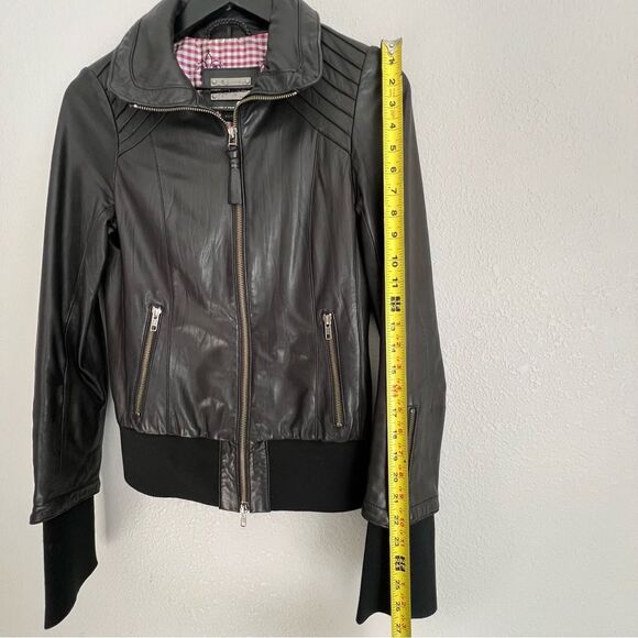 Mackage Aritzia Lamb Leather Jacket Size XS Black - Picture 7 of 12